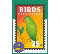 birds word search book: Word searches with easy to read print about songbirds, raptors, coastal birds, and migratory species | 6x9 inches, 110 pages | 55 puzzles
