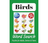Birds Word Search Puzzle Book: Word Search With Easy to Read Print About Birds, Birdwatching, Ornithology And More | Best for Vacations, Holidays and Relaxing Time | Solutions Included