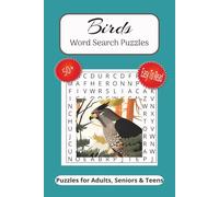 Birds Word Search Puzzle Book: Word Searches with Easy to Read Print about Birds, Animals, Flying Reptiles and More | 6x9 inches, 110 pages | 50+ Puzzles...Gift for Vacations, Holidays and Free Time