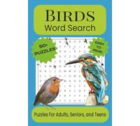Birds Word Search Puzzle Book: Word Searches With Easy to Read Print About Birds, Birdwatching, Nature, and More | 6x9 Inches, 110 Pages | 50+ Puzzles ... Gift for Vacations, Holidays and Free Time