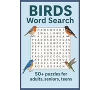 BIRDS Word Search Puzzle Book: Word Searches with Easy to Read Print about Birds, Feathers, Wings and More | 6x9 inches, 110 pages | 50+ Puzzles … Gifts for Vacations, Holidays and Leisure times