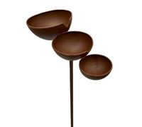 Birdscape Standing Fountain - Tiered Basin Sculpture, Sturdy Metal Structure, Habitat, Elevated Basin Stand | Exterior Ground Decor, Ideal for Providing Fresh Water Within Natural Wildlife