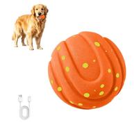 BIRDTOBR Pelota interactiva Perro,Pelota de Juguetes para Perros,Pelota Perro se Mueve Sola,Juguetes para Perros Inteligentes Recargables USB,3 Modos Juego,para Perros pequeños a Grandes(Naranja)