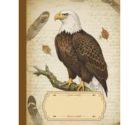 Birdy Chic - Vintage style composition notebook with eagle on the cover - aesthetic for ornithology & nature lovers - Ideal for School, College or ... • Glossy cover with stylish bird design