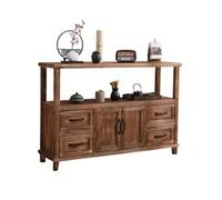 birene Aparador y Mueble de Entrada Moderno - Aparador con almacenaje for salón, Madera Maciza marrón