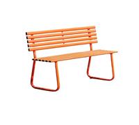 birene Banco de Exterior, Banco de Exterior, Silla de Parque, Asiento Doble for Patio y Ocio Banco de Patio(Orange,S)