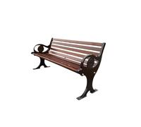 birene Banco de Exterior, Banco de jardín de Aluminio Resistente a la Intemperie con Respaldo, Ideal for Exteriores. Banco de Patio(180cm)