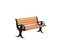 birene Banco de Exterior, Banco de jardín de Aluminio Resistente a la Intemperie con Respaldo, Ideal for Exteriores. Banco de Patio(120cm)