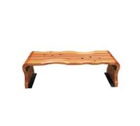 birene Banco de Exterior, Banco de Parque de Madera Maciza for Exterior Banco de Madera Banco de Silla de Ocio Cuadrado Banco Banco de Patio