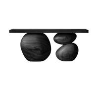 birene Consola de Entrada de Madera Maciza de 47'' for Pasillo y Sala de Estar(Black)