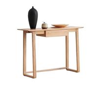 birene Consola de Entrada Estilo Granja con cajón - Mesa Auxiliar Estrecha for Pasillo(Natural)