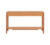birene Consola de Estilo rústico con 3 cajones y Estante, Mesa de Entrada Estrecha de Madera
