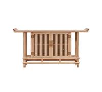 birene Consola de Madera rústica con Espacio de Almacenamiento, Mesa Estrecha de 120 cm for sofá de Entrada