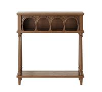birene Consola de Madera rústica con Estante, Mesa de sofá de Entrada de 99 cm