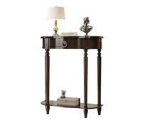 birene Consola Estrecha de Madera de 120 cm con Dos estantes, Mesa Auxiliar for Entrada y Pasillo.(Black)