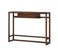 birene Consola Extra Larga de 120 cm con cajones for Entrada y vestíbulo(Brown)