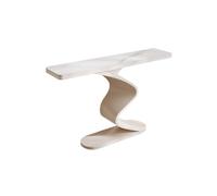 birene Consola Moderna for Entrada, Elegante Mueble de Pasillo de Door(White,100cm)