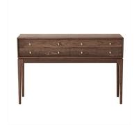 birene Consola rústica de 120 cm con 4 cajones, Estilo Retro for Entrada(Brown)