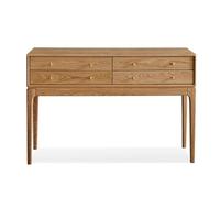 birene Consola rústica de 120 cm con 4 cajones, Estilo Retro for Entrada(Natural)