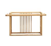 birene Consola rústica de 140 cm - Mesa Estrecha for sofá de Sala de Estar(Natural)