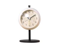 birene Despertador Reloj Despertador for Estudiantes, Despertador Especial, Dioses, mesita de Noche, Dormitorio, Escuela Secundaria, Reloj de Escritorio(White)