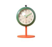 birene Despertador Reloj Despertador for Estudiantes, Despertador Especial, Dioses, mesita de Noche, Dormitorio, Escuela Secundaria, Reloj de Escritorio(Green)