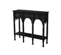 birene Mesa Consola Moderna de Mediados de Siglo, Muebles Decorativos Modernos de Mesa Decorativa de 39 Pulgadas for Entrada, Sala de Estar(Black)