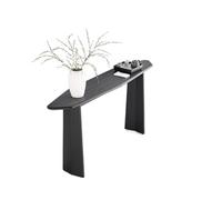 birene Mesa de Entrada de Madera Maciza - Consola rústica for Pasillo con Estante de Almacenamiento(120cm)