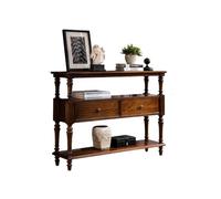 birene Mesa de Entrada de Madera Maciza - Mueble de Almacenamiento con Respaldo de sofá multipartido, Mueble Moderno for recibidor(120cm)