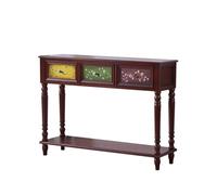 birene Mesa de Entrada Minimalista Moderna, Mesa de Entrada Estrecha de Madera Maciza(100cm)