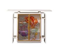 birene Mueble de Entrada Vintage con Dos Puertas, aparador for Cocina y Sala de Estar.(White)