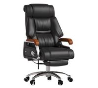 birene Silla de Oficina Silla de Oficina de Cuero Genuino, Silla ejecutiva cómoda for computadora, for el hogar y la Empresa.