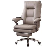 birene Silla de Oficina Silla de Oficina de Cuero, reclinable, ejecutiva, for el hogar y el Estudio, cómoda Silla de computadora.