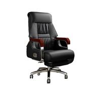 birene Silla de Oficina Silla de Oficina ergonómica ejecutiva de Cuero reclinable con Masaje for Oficina en casa