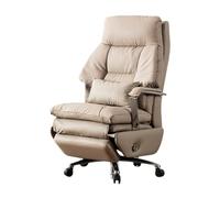 birene Silla de Oficina Silla de Oficina reclinable de Cuero Genuino for computadora ejecutiva