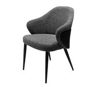 birene Sillas de Comedor Silla de reuniones Minimalista de Metal for hoteles y oficinas. Silla de conferencias for el hogar. Sillas de Cocina y Comedor(Gray)