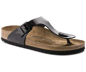 Birkenstock 043661 Gizeh black, Birko Flor Patent Mujer Black EU 38