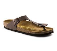 Birkenstock Gizeh Birko-Flor Nubuck, Chanclas Mujer, Mocca L, 39 EU Estrecho