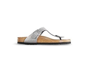 Birkenstock 043851 Gizeh silver, Birko Flor Mujer Silver EU 35