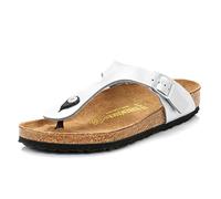 Birkenstock 043851 Gizeh silver, Birko Flor Mujer Silver EU 36