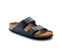 Birkenstock Arizona Birko-Flor, Sandalias de Punta Descubierta para Hombre, Azul (Blau), 39 EU (estrecho)