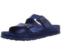 Birkenstock Arizona Birko-Flor, Sandalias de Punta Descubierta para Hombre, Azul (Blau), 39 EU (estrecho)