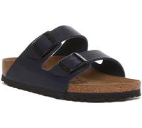 Birkenstock Arizona Birko-Flor, Sandalias de Punta Descubierta para Hombre, Azul (Blau), 41 EU (estrecho)