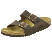 Birkenstock Arizona - Sandalias de piel natural unisex, Marrón, 45 EU