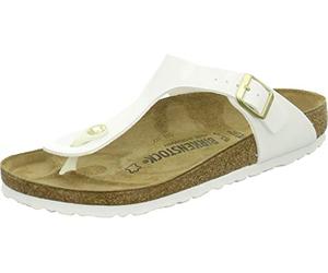 Birkenstock 1005299 Gizeh white, Birko Flor Patent Mujer White EU 41