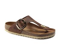 BIRKENSTOCK Sandalias de dedo 'Gizeh' marrón / oro 38 marrón / oro