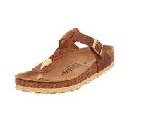 Birkenstock Gizeh Braided Cognac, Oiled Leather, Flip Flops Mujer, coñac, 38 EU