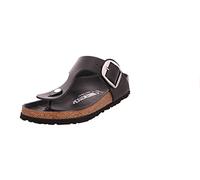 BIRKENSTOCK 1023334 Gizeh Big Buckle Black, Bomba Mujer, Negro, 39 EU