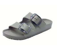 Birkenstock 1030389 Arizona Big Buckle Eva Gray Taupe Sandalias para Mujer Doble Hebilla de Goma, Gris Taupe, 38 EU