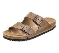 Birkenstock - Chanclas y sandalias mujer - Arizona Oiled Leather Narrow Tobacco Brown para Mujer de Cuero - Talla 38 - Marrón Marrón 38